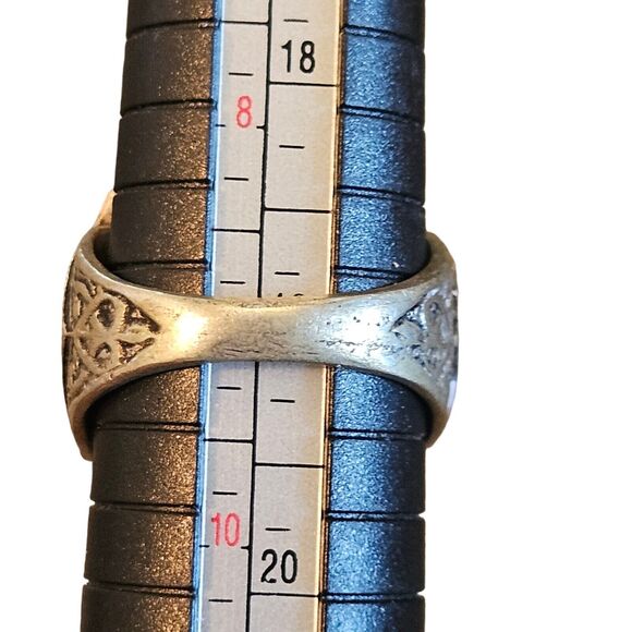 Islamic Ottoman Seal Ring Oval Size 9 Vintage Estate Jewelry - Picture 7 of 9